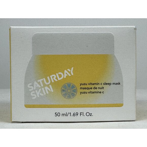 Saturday Skin Yuzu Vitamin C Sleep Mask 50ml Cha-7 Es Complex Hydrated Vibrant - Picture 1 of 9